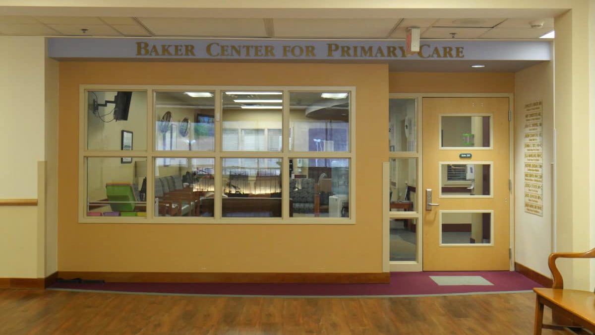 Inside Entrance: Baker Center for Primary Care