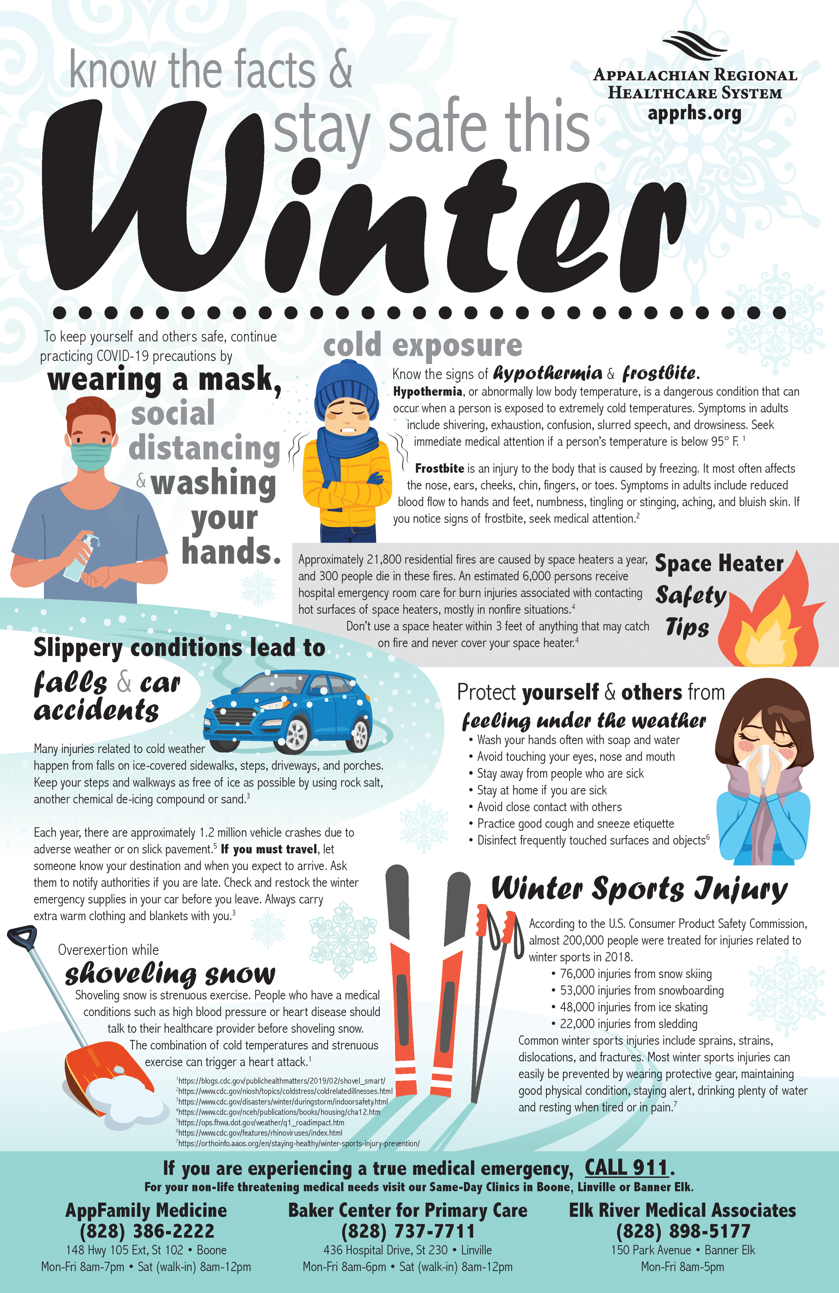 Winter Health Safety Infographic