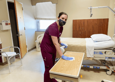 Image: EVS Cleaning Patient Room