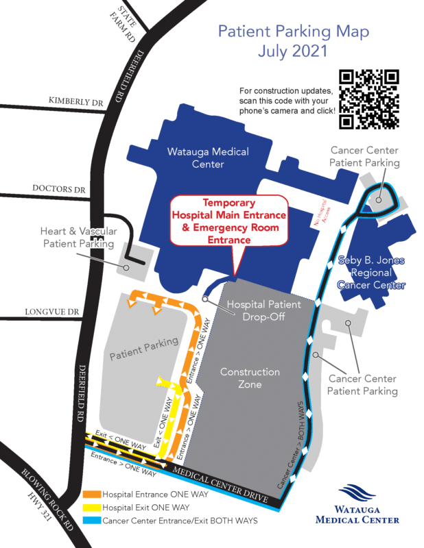 Watauga Medical Center Parking Map